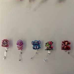 Colorful Cartoon Character Badge Reels